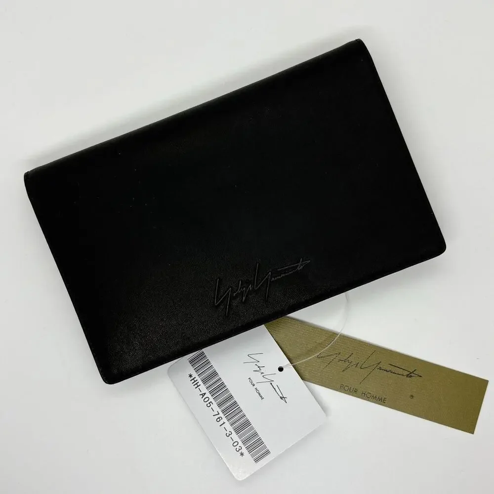 Yohji Yamamoto Pour Homme Leather Cellphone Case Black